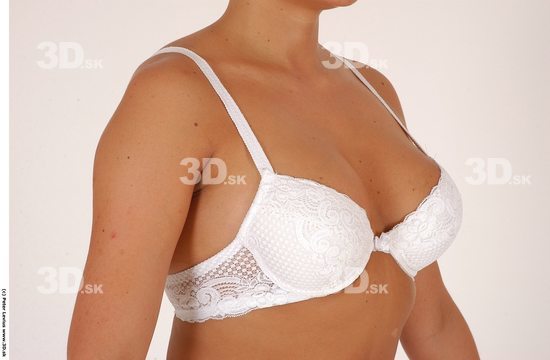 Chest Woman White Underwear Chubby