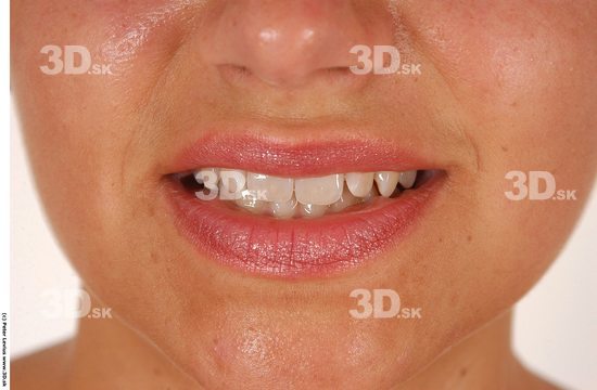 Mouth Emotions Woman White Chubby
