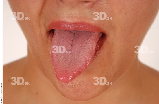 Mouth Woman White Chubby