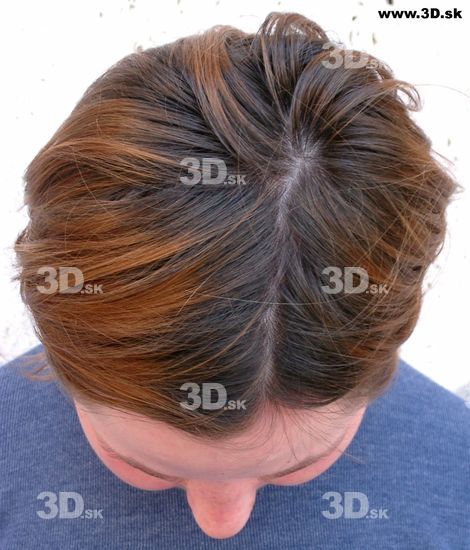 Hair Woman White Casual Average