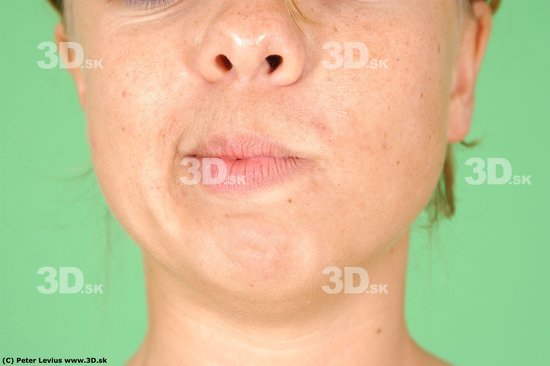 Mouth Whole Body Woman Average Studio photo references