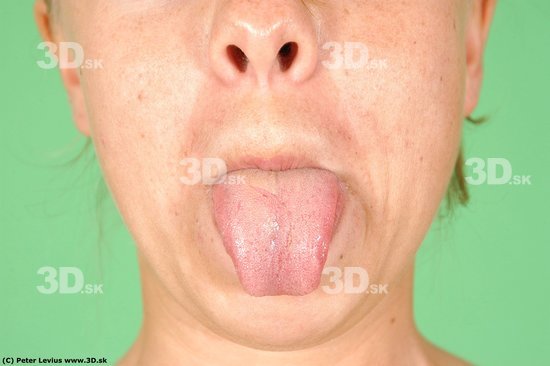 Mouth Whole Body Woman Average Studio photo references