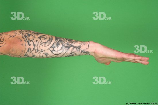 Man White Tattoo Underweight Male Studio Poses