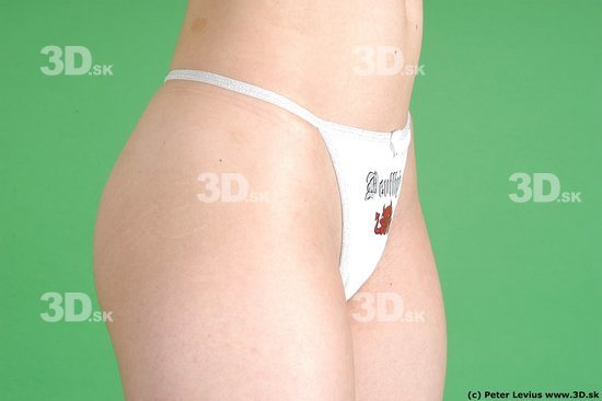 Hips Woman White Underwear Average