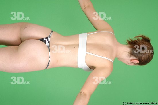 Upper Body Woman White Underwear Average