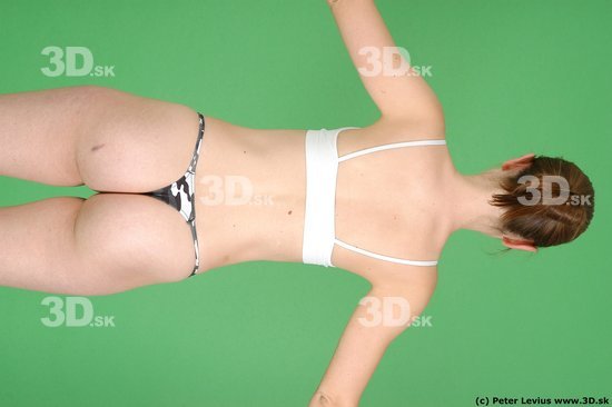 Upper Body Woman White Underwear Average