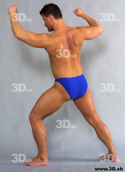 Whole Body Man Fighting poses Underwear Average Fighting Studio photo references