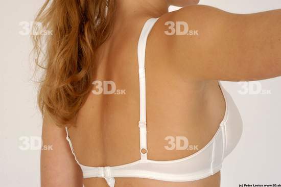 Back Woman White Underwear Average