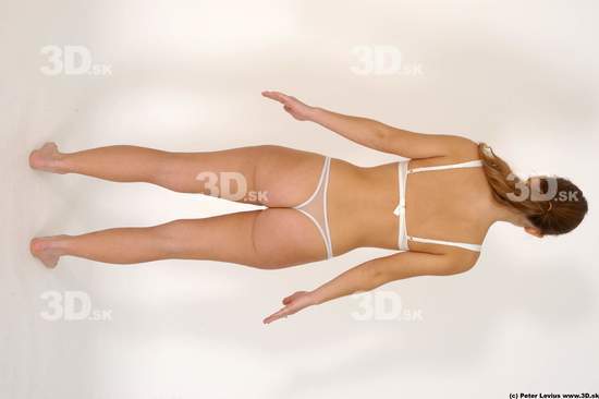 Whole Body Woman White Underwear Average