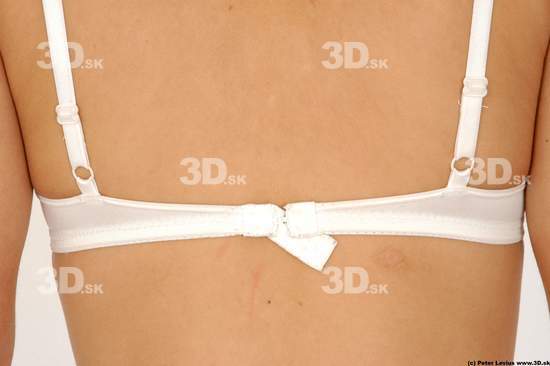 Back Woman White Underwear Average