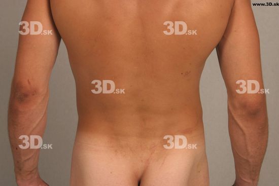 Back Man Nude Athletic Studio photo references