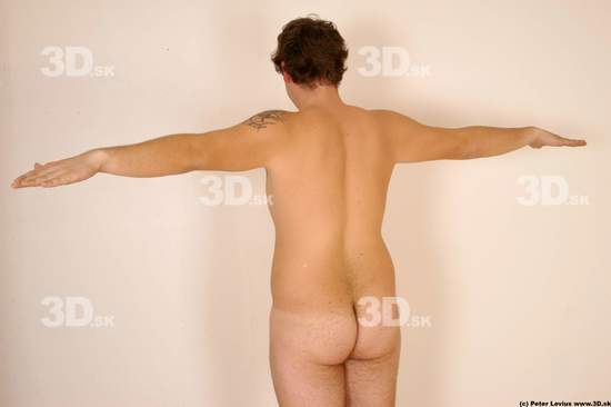 Upper Body Man White Tattoo Nude Overweight