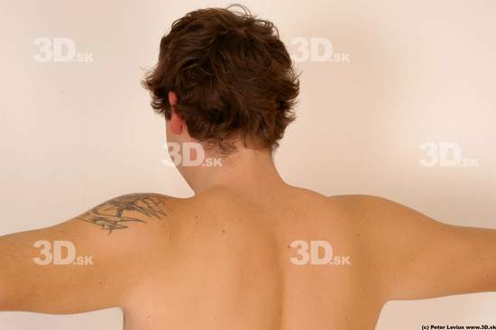Back Man White Tattoo Nude Overweight
