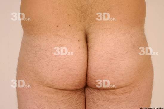 Bottom Man White Nude Overweight
