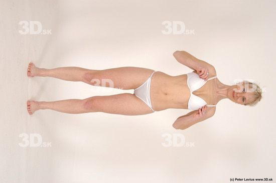 Whole Body Woman Other White Underwear Slim