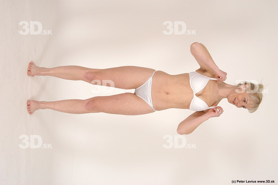 Whole Body Woman Other White Underwear Slim