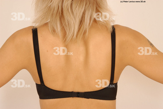 Back Woman White Underwear Slim