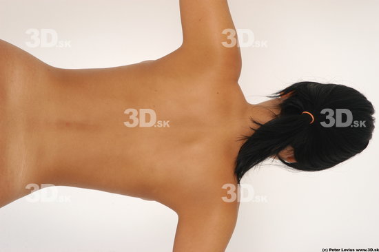 Whole Body Back Emotions Woman Hand pose Nude Underwear Chubby Studio photo references