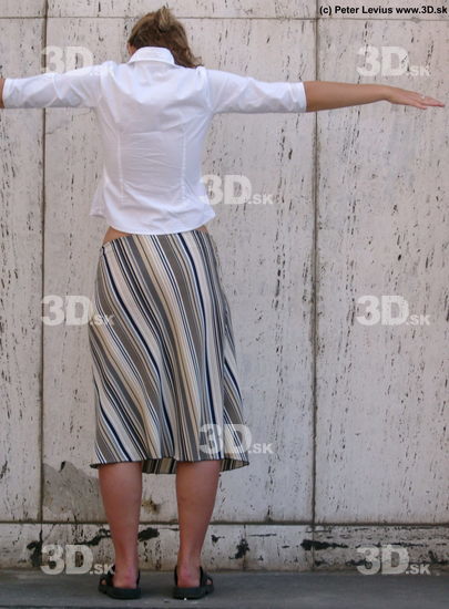 Whole Body Woman T poses Casual Slim Street photo references