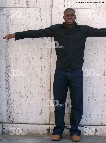 Whole Body Man T poses Casual Slim Street photo references