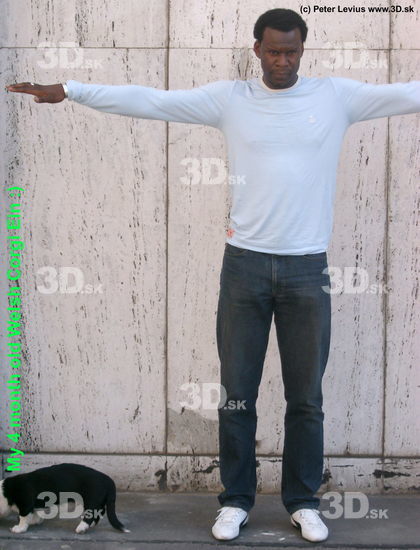 Whole Body Man T poses Casual Average Street photo references