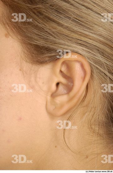 Ear Woman White Nude Slim