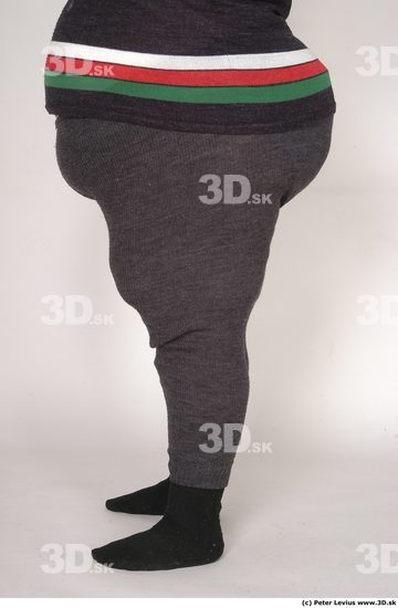 Leg Woman White Casual Overweight