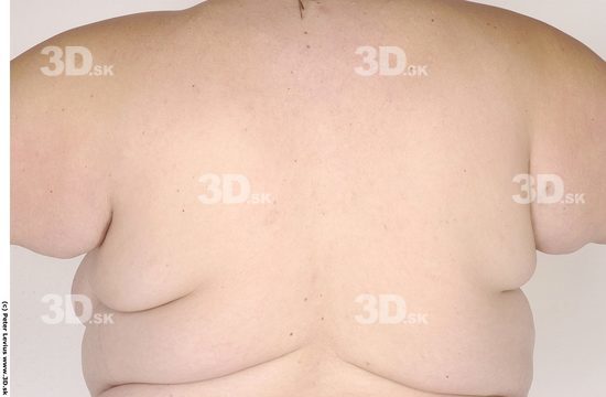 Back Woman White Nude Overweight