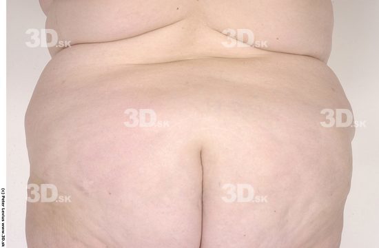 Back Woman White Nude Overweight