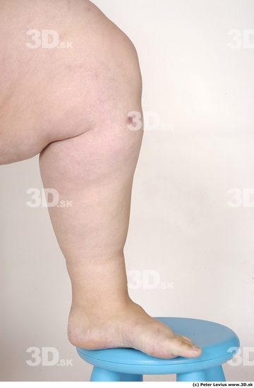 Calf Woman White Nude Overweight