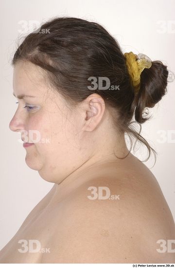 Head Woman White Nude Overweight