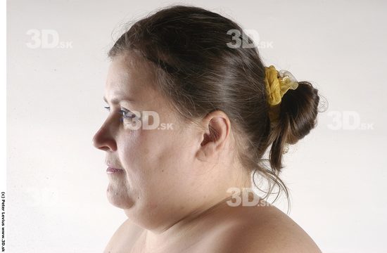 Neck Whole Body Woman Animation references Nude Overweight Studio photo references