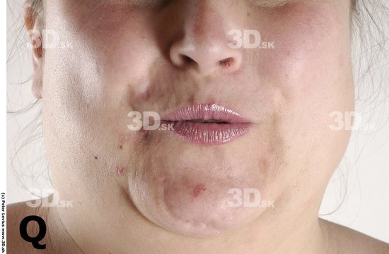 Mouth Whole Body Phonemes Woman Overweight Studio photo references