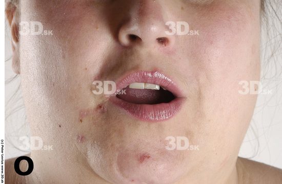 Mouth Whole Body Phonemes Woman Overweight Studio photo references