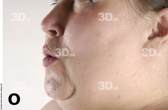 Cheek Whole Body Phonemes Woman Overweight Studio photo references