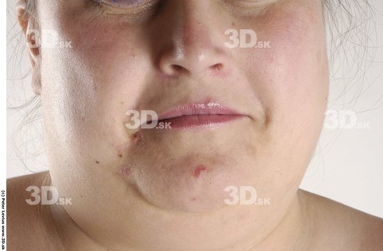 Mouth Whole Body Emotions Woman Overweight Studio photo references