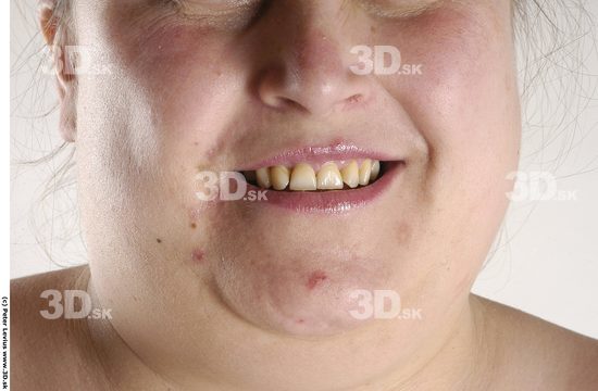 Mouth Whole Body Emotions Woman Overweight Studio photo references