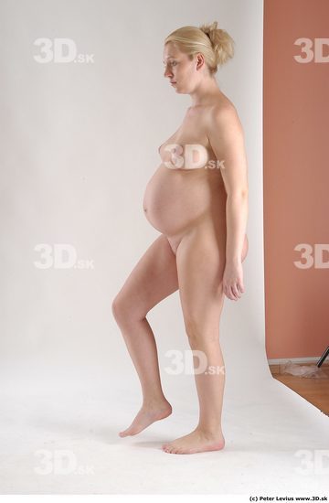 Whole Body Woman Animation references White Nude Pregnant