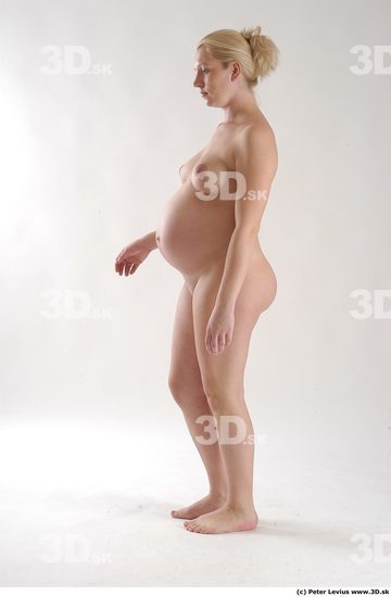 Whole Body Woman Animation references White Nude Pregnant