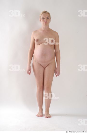 Whole Body Woman Animation references White Nude Pregnant