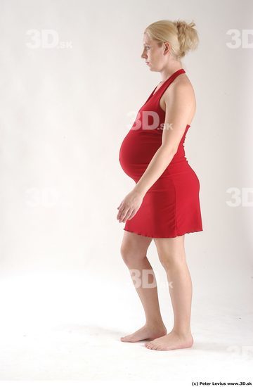 Whole Body Woman Animation references White Formal Pregnant