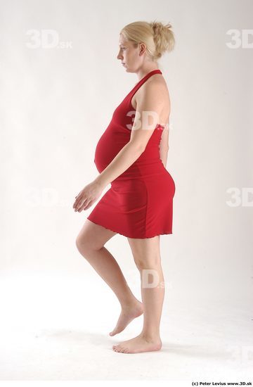 Whole Body Woman Animation references White Formal Pregnant