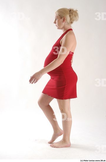 Whole Body Woman Animation references White Formal Pregnant