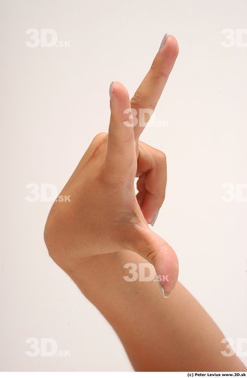 Hand Whole Body Woman Hand pose Nude Slim Chubby Studio photo references