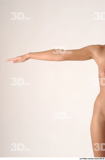 Arm Whole Body Woman Animation references Nude Slim Studio photo references