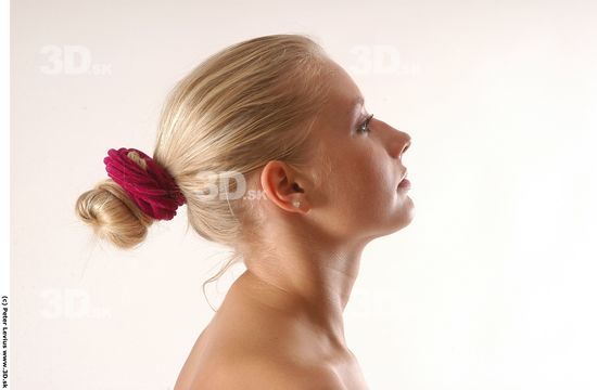 Neck Whole Body Woman Animation references Nude Slim Studio photo references