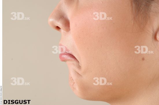 Mouth Emotions Woman White Chubby