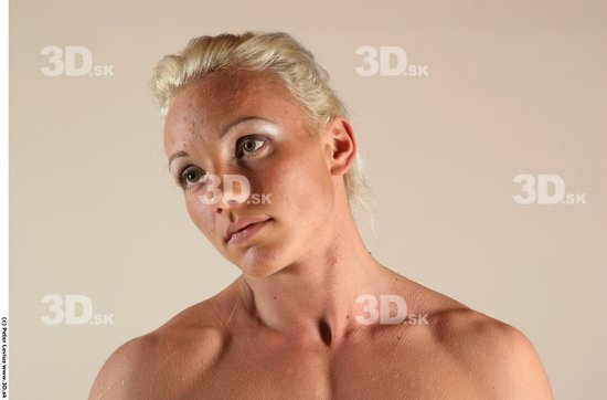 Head Woman Animation references White Nude Muscular