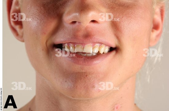 Mouth Phonemes Woman White Muscular