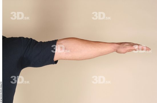 Arm Man White Casual Muscular